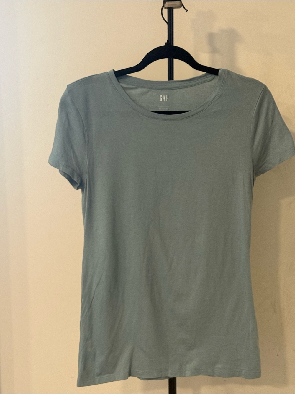 GAP Women's Short Sleeve Crew Tee — Soft Blue-Grey